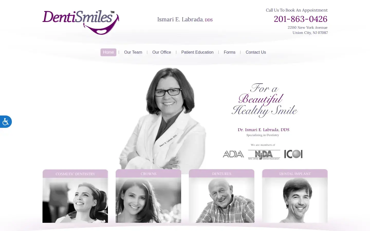 Homepage preview of DentiSmiles, LLC
