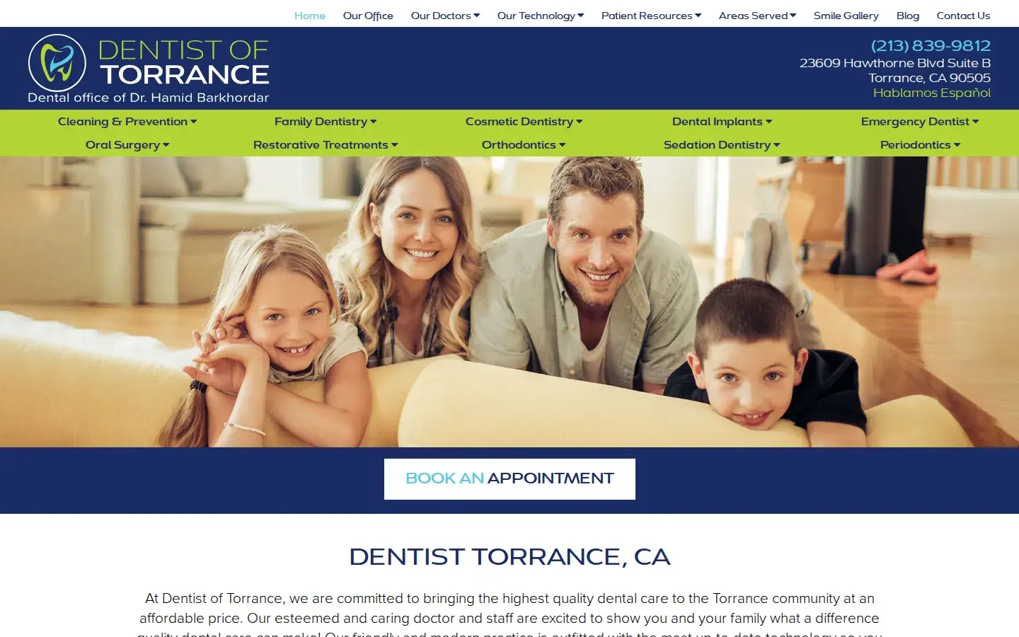 Homepage preview of Dentist of Torrance