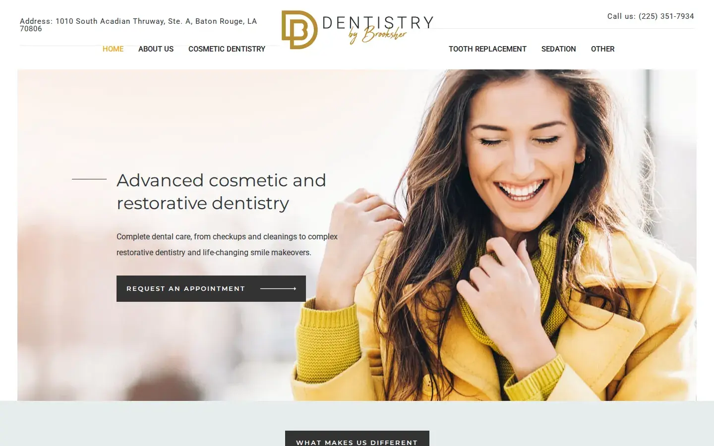 Homepage preview of Dentistry by Brooksher
