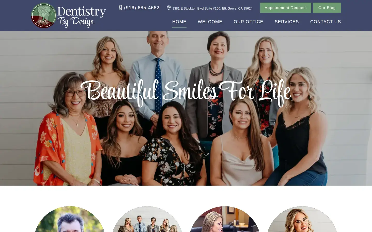 Homepage preview of Dentistry By Design