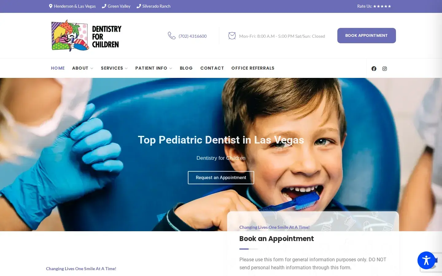 Homepage preview of Dentistry for Children – Dr. Maryam Sina & Assoc