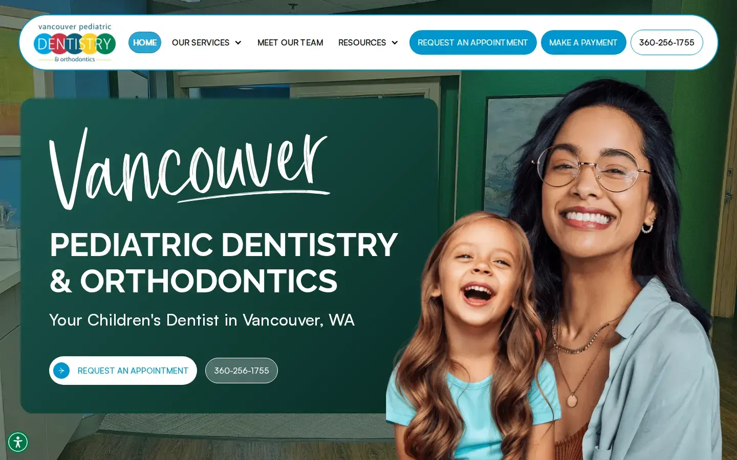 Homepage preview of Dentistry for Children