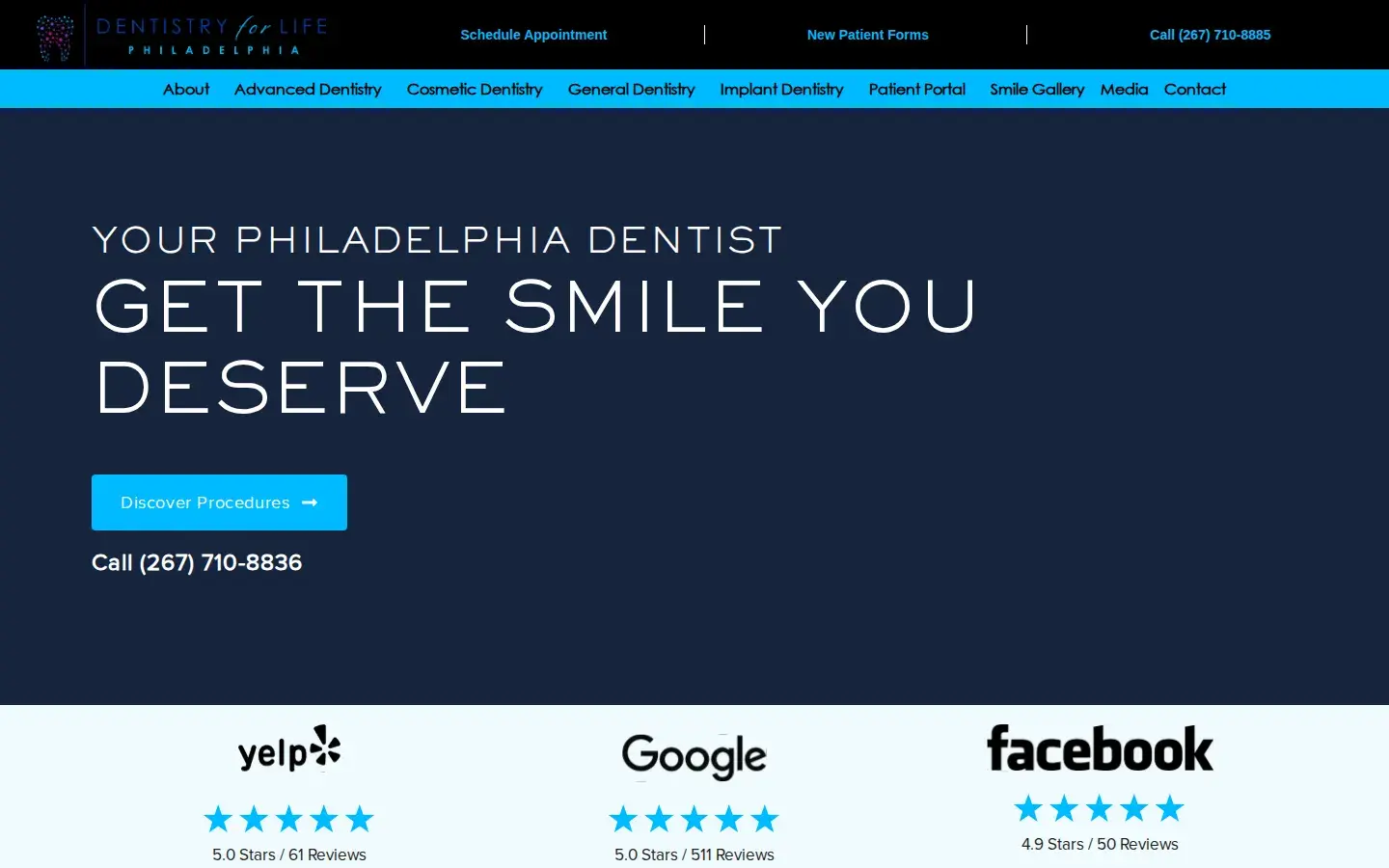 Homepage preview of Dentistry for Life