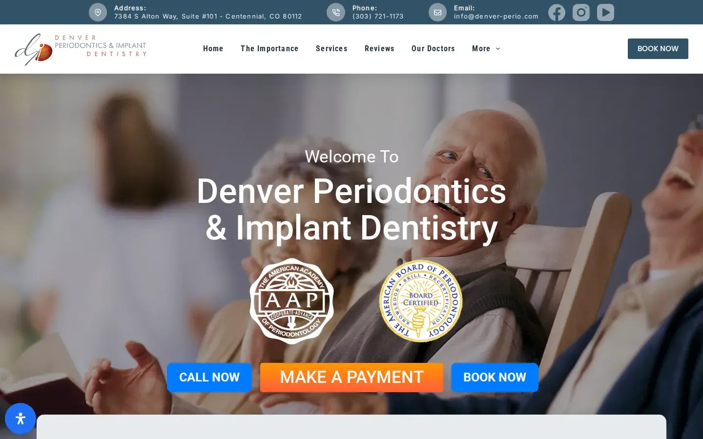 Homepage preview of Denver Periodontics and Implant Dentistry (Dr. Heather Richardson)