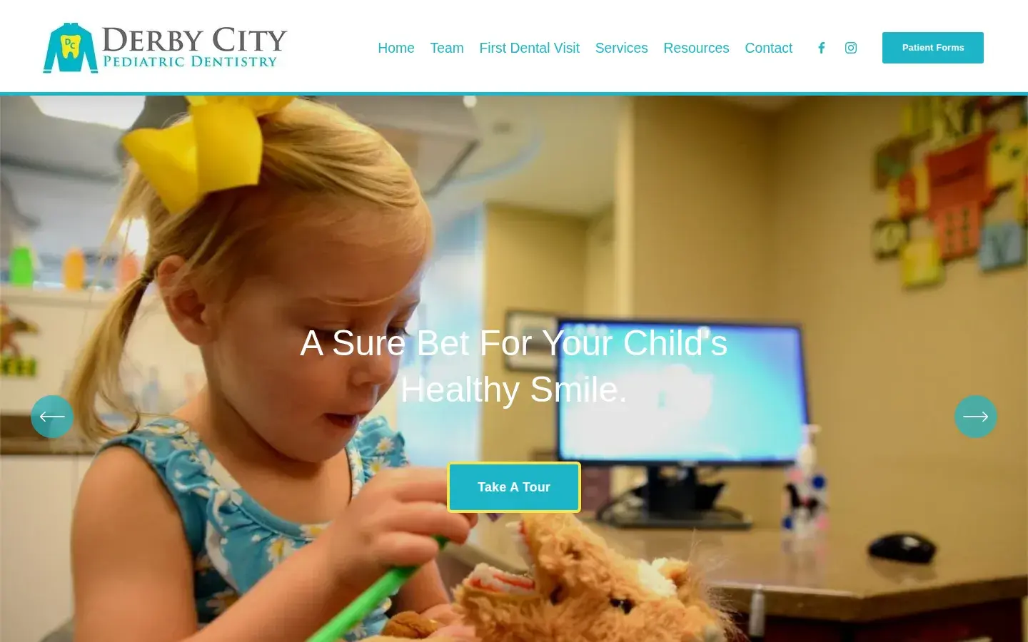 Homepage preview of Derby City Pediatric Dentistry