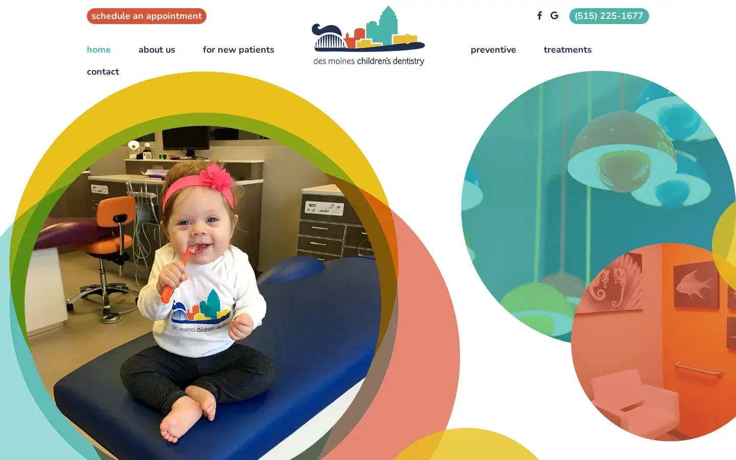 Homepage preview of Des Moines Children’s Dentistry