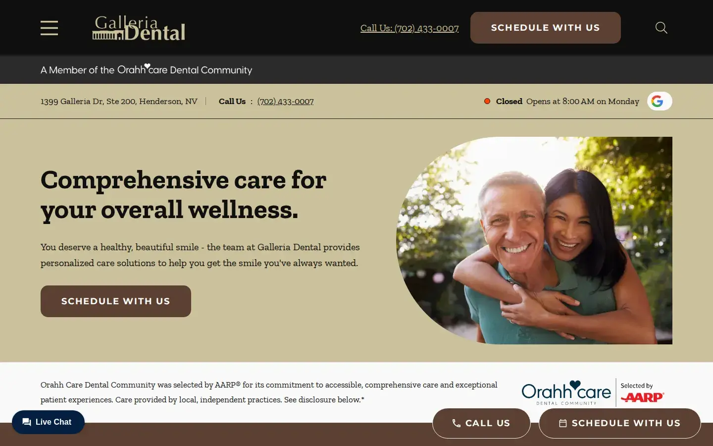 Homepage preview of Desert Dental