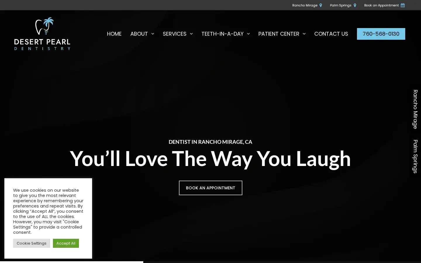 Homepage preview of Desert Pearl Dentistry