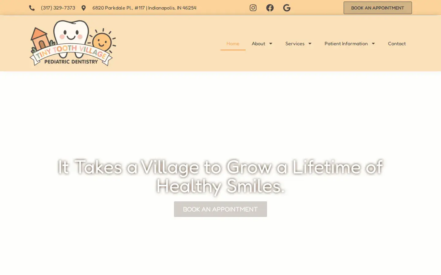 Homepage preview of Detail Dental Kids