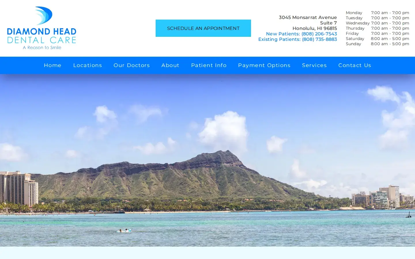 Homepage preview of Diamond Head Dental Care