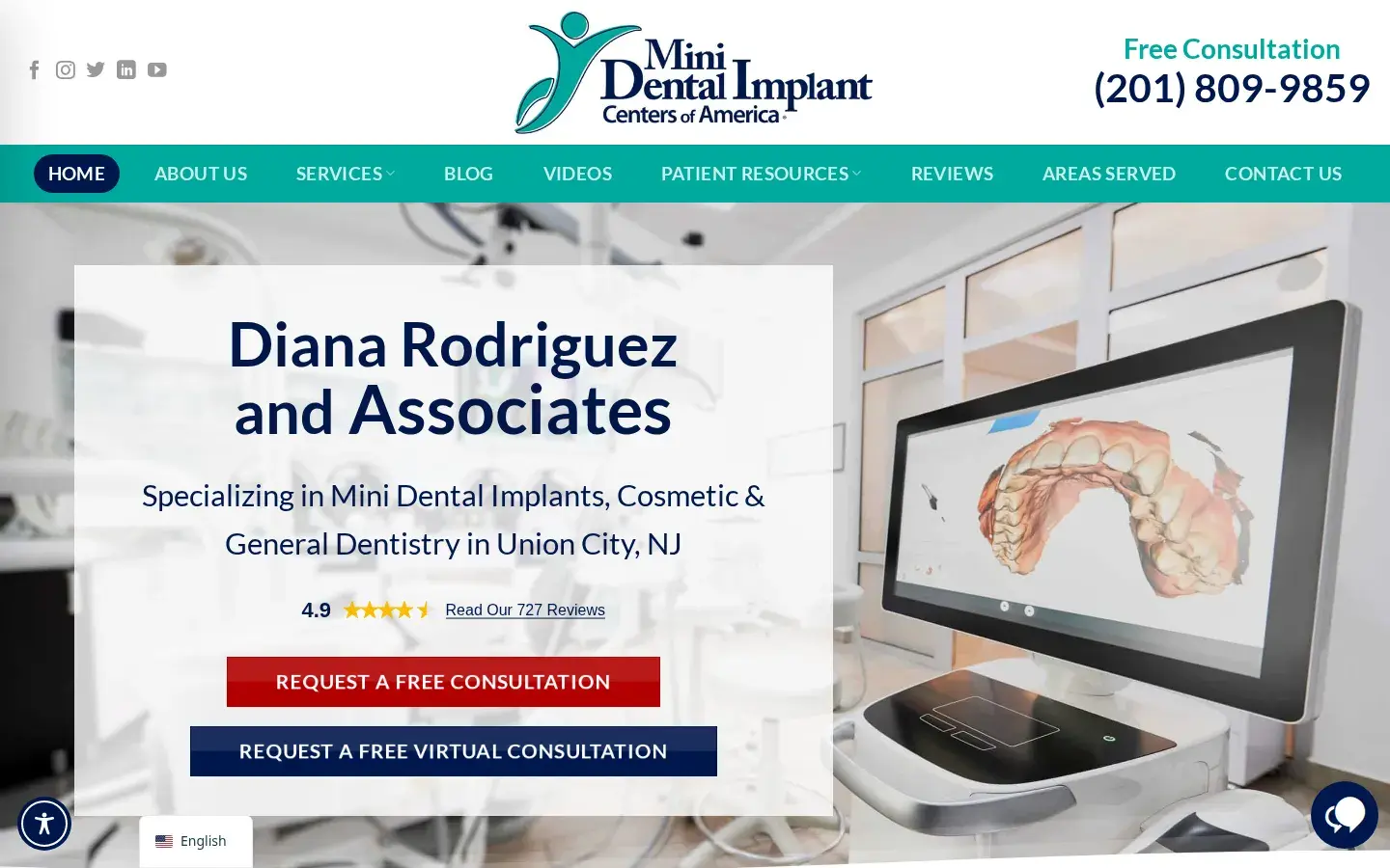 Homepage preview of Diana Rodriguez, DMD