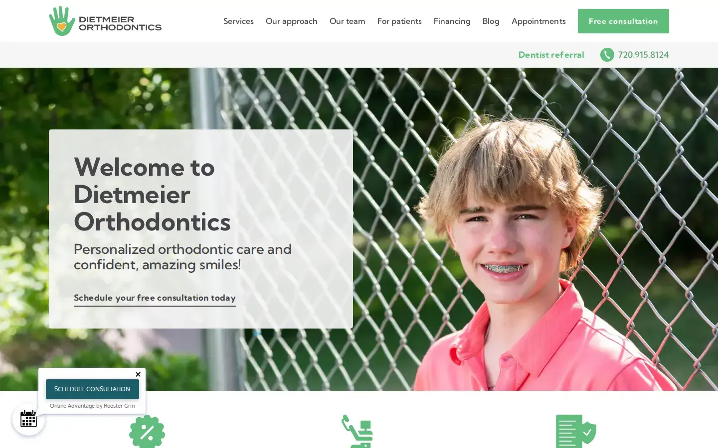 Homepage preview of Dietmeier Orthodontics