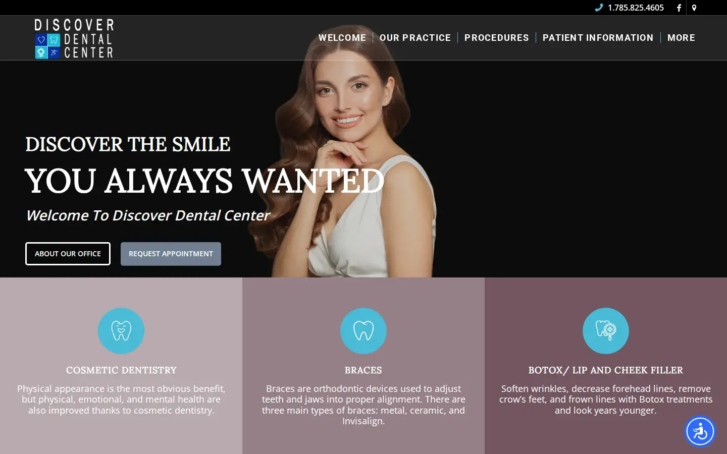 Homepage preview of Discover Dental Center