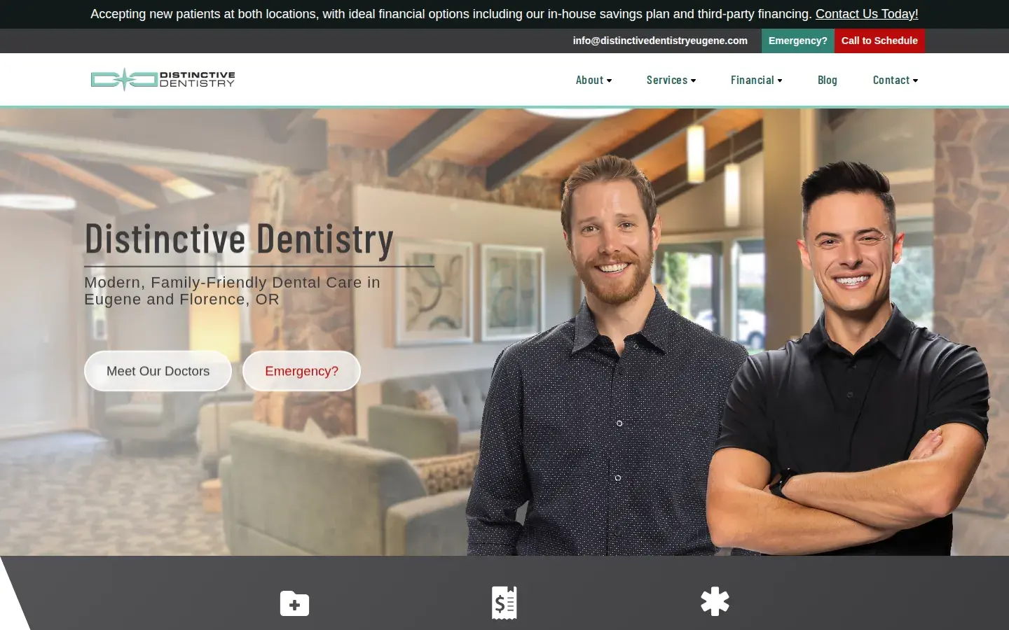 Homepage preview of Distinctive Dentistry: Gemmell Robert DMD – Eugene Dentist