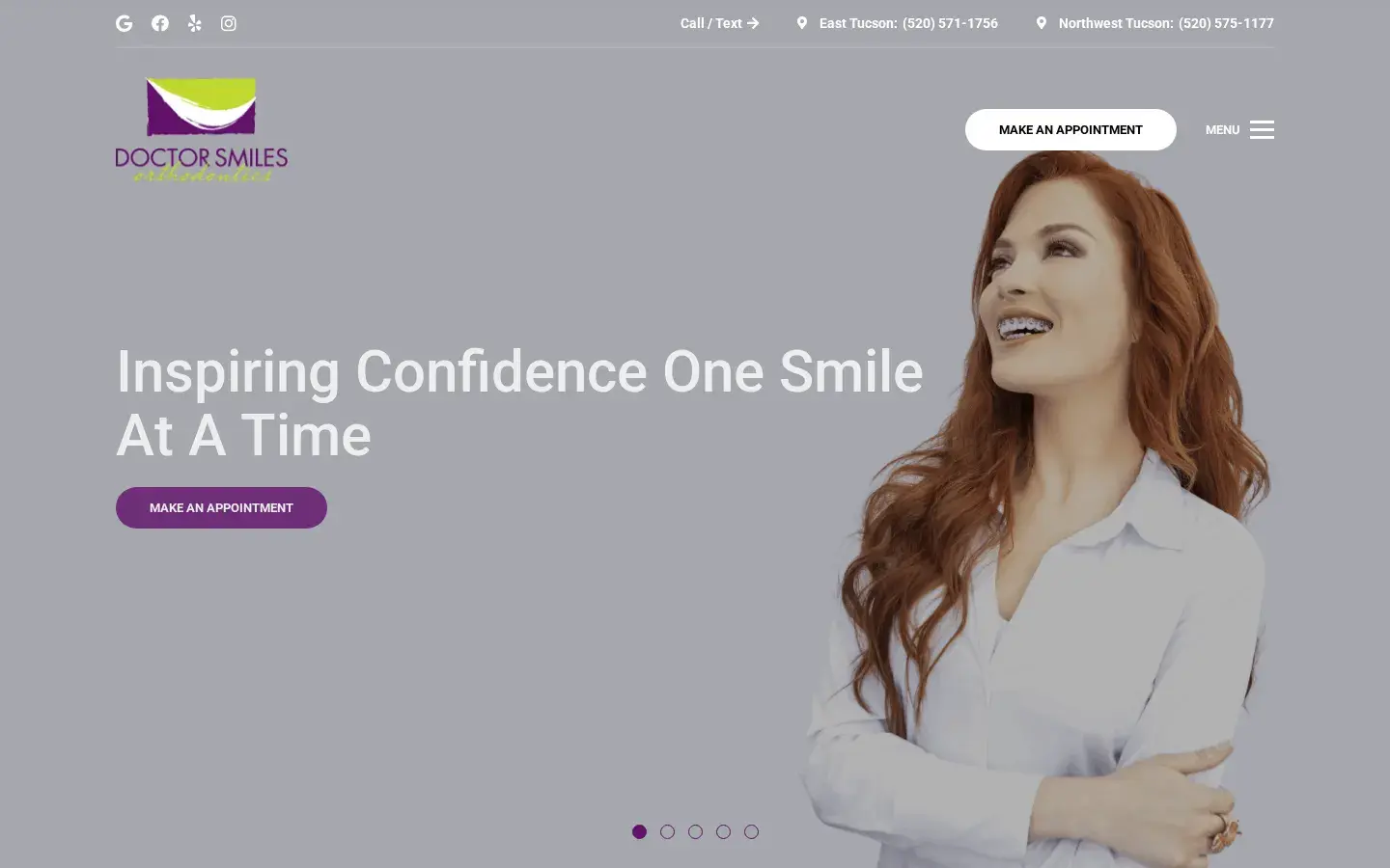 Homepage preview of Doctor Smiles Orthodontics