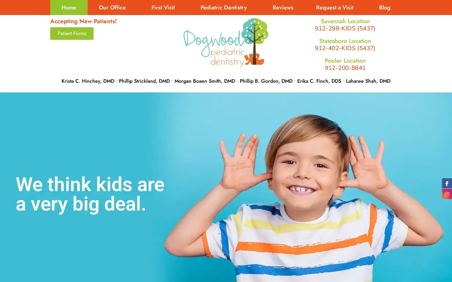 Homepage preview of Dogwood Pediatric Dentistry
