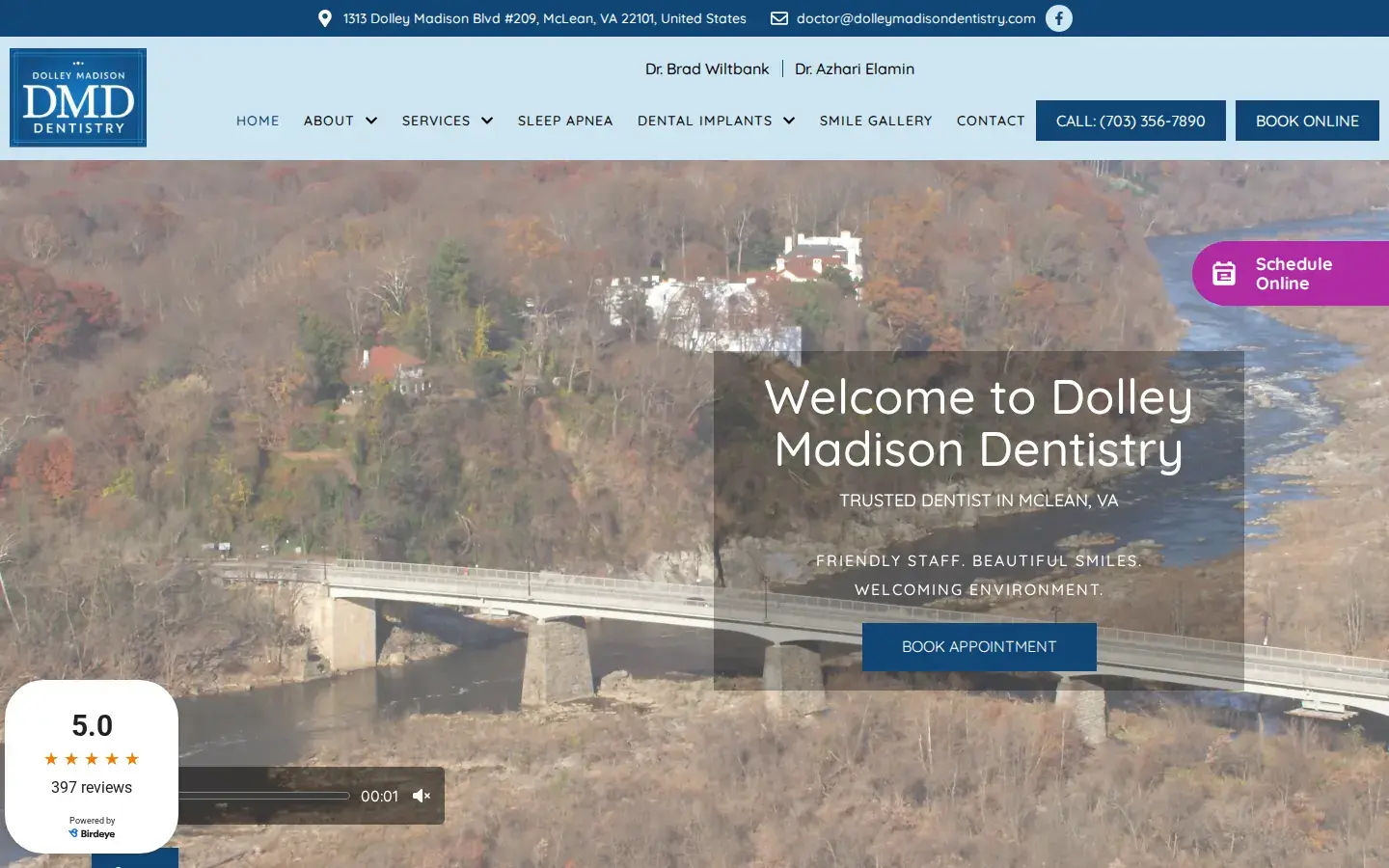 Homepage preview of Dolley Madison Dentistry