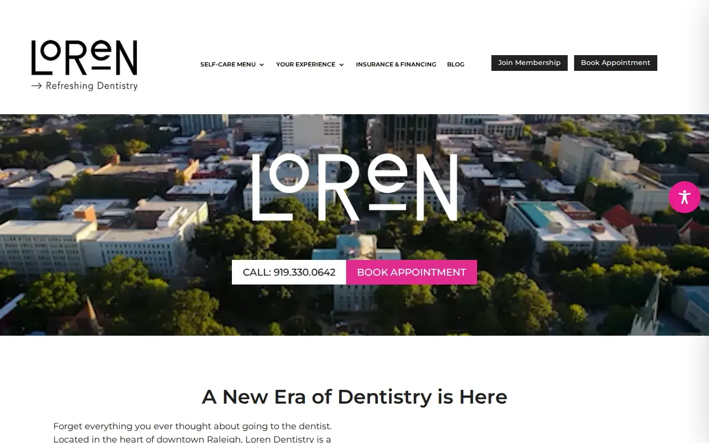 Homepage preview of Downtown Dental