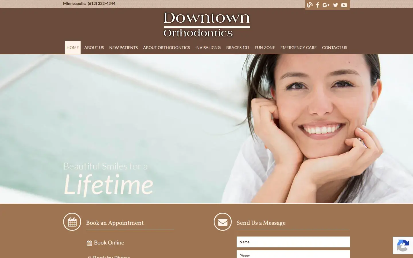 Homepage preview of Downtown Ortho.