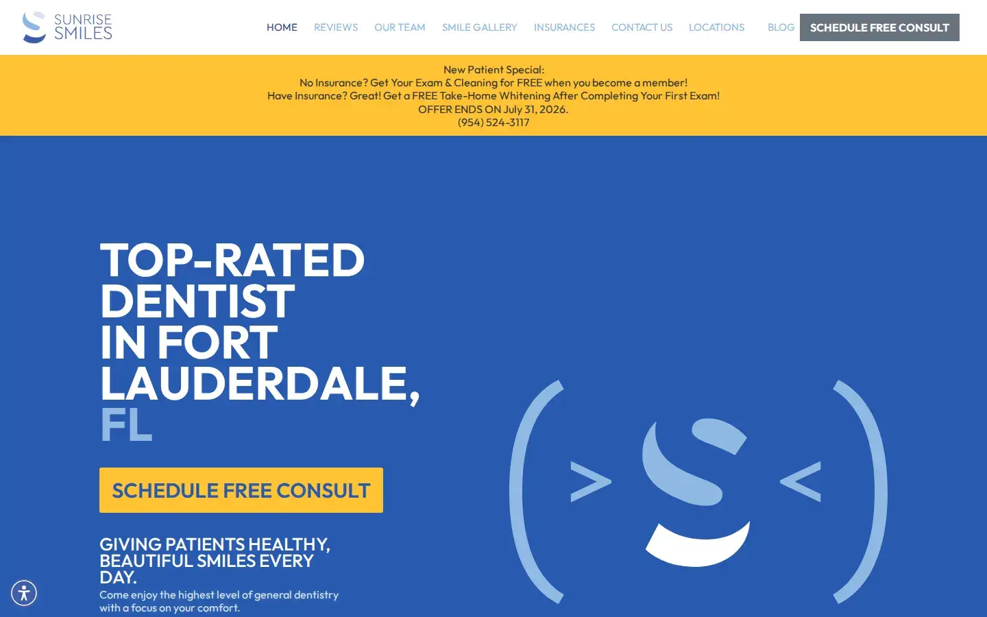 Homepage preview of Dr. Andrea Giraldo, Dentist