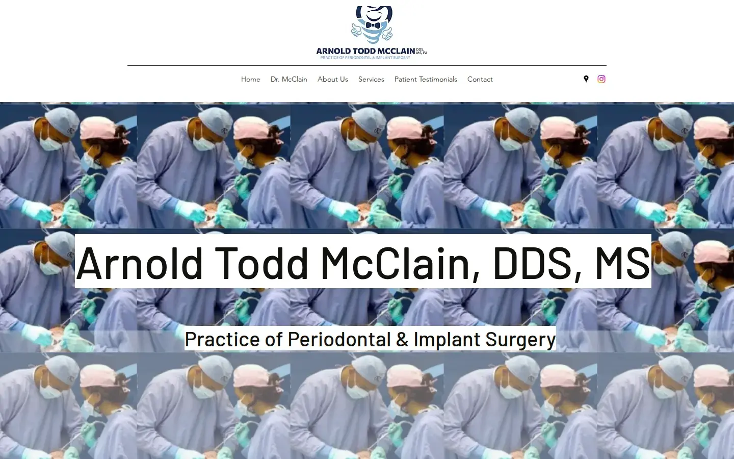 Homepage preview of Dr Arnold Todd Mcclain