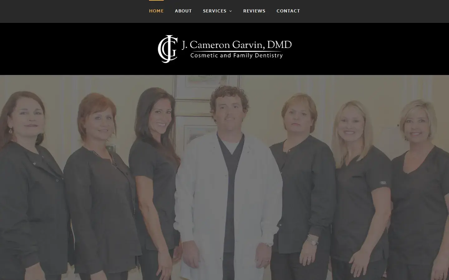 Homepage preview of Dr. Cameron Garvin, DMD