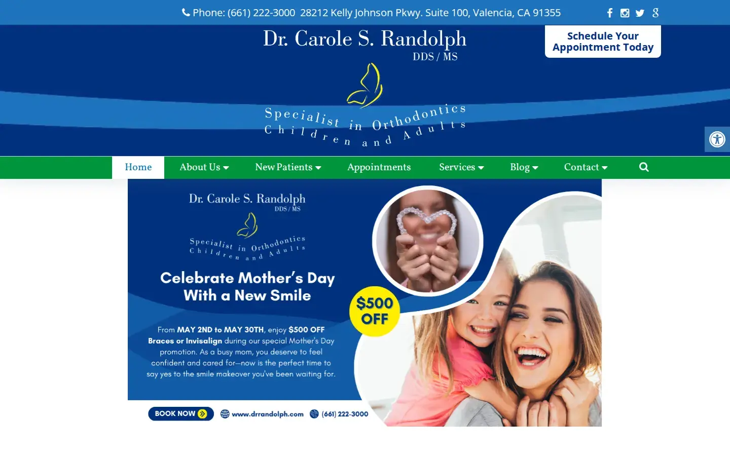 Homepage preview of Dr. Carole Randolph DDS