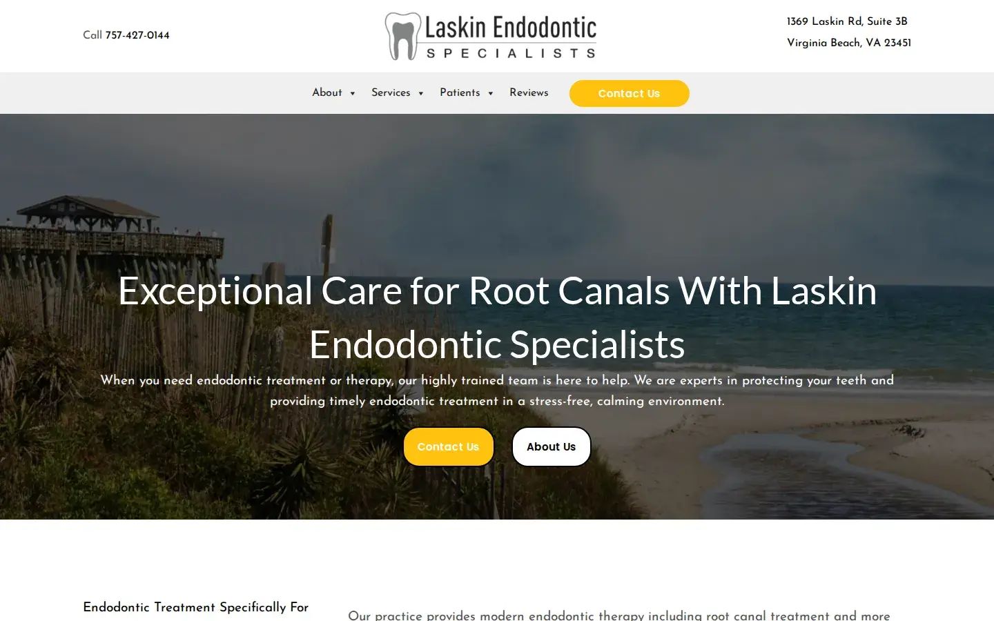 Homepage preview of Dr. Dean Elattrache, DMD