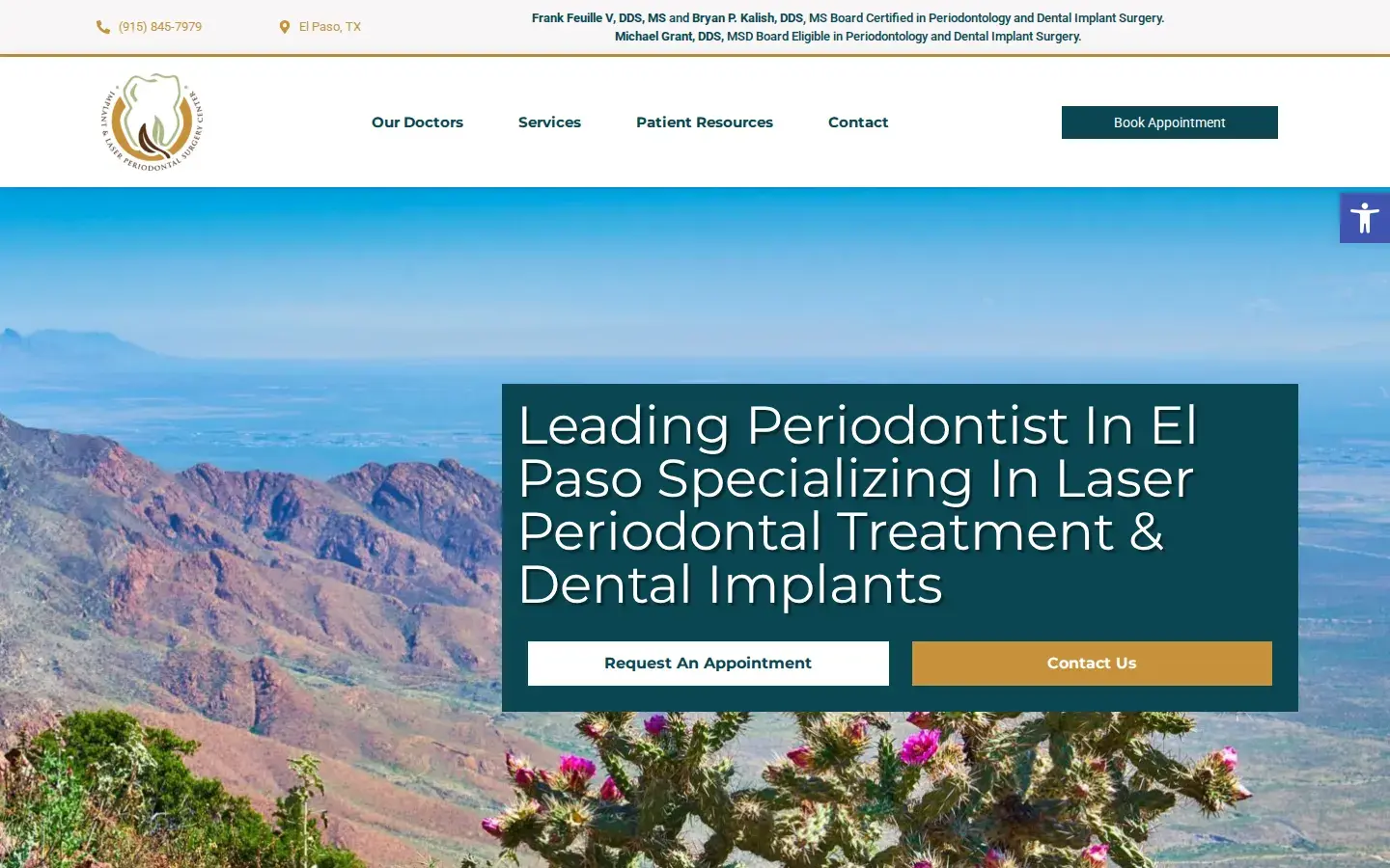 Homepage preview of Dr Feuille & Dr Kalish – Implant & Laser Periodontal Surgery Center