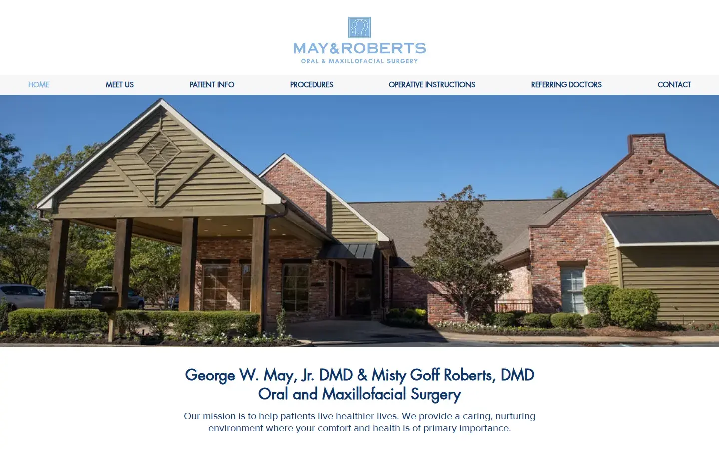 Homepage preview of Dr. George W. May, Jr. DMD