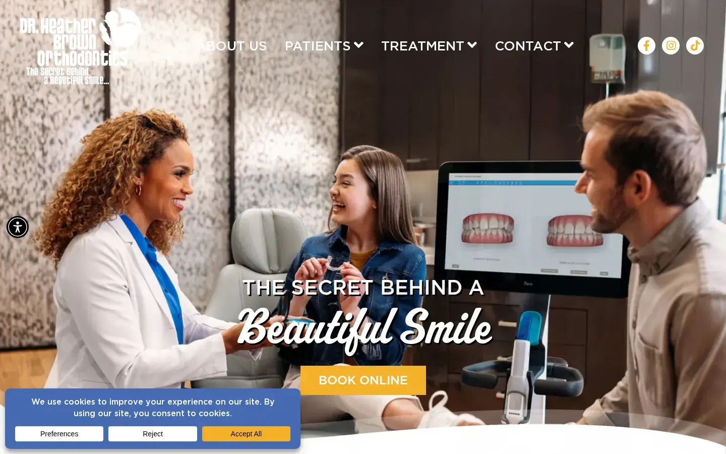 Homepage preview of Dr. Heather Brown Orthodontics