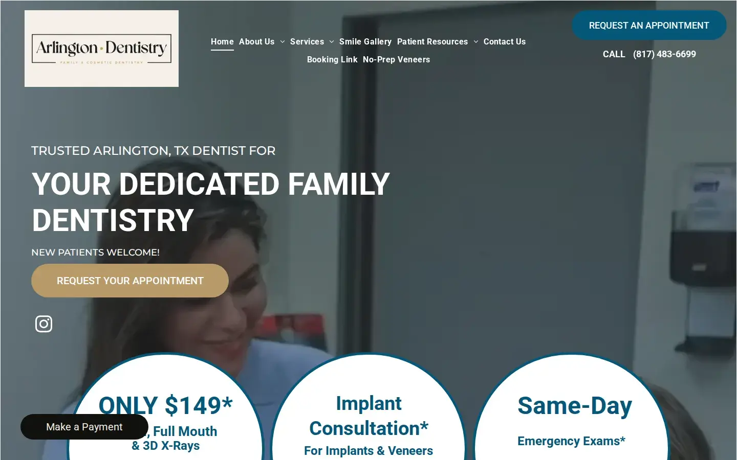 Homepage preview of Dr. Heather E. Martinson, DDS & Associates