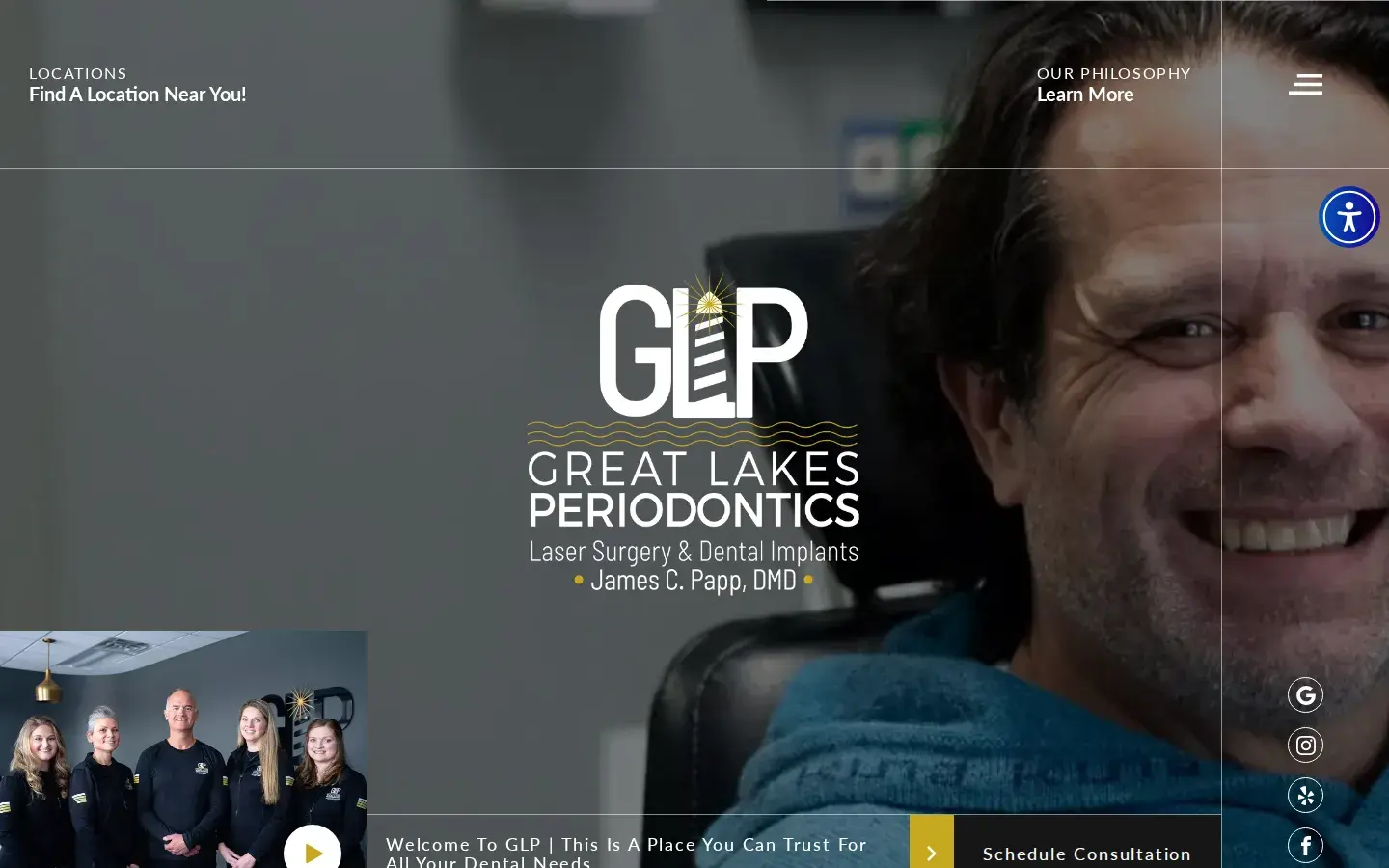 Homepage preview of Dr. James C. Papp, DMD