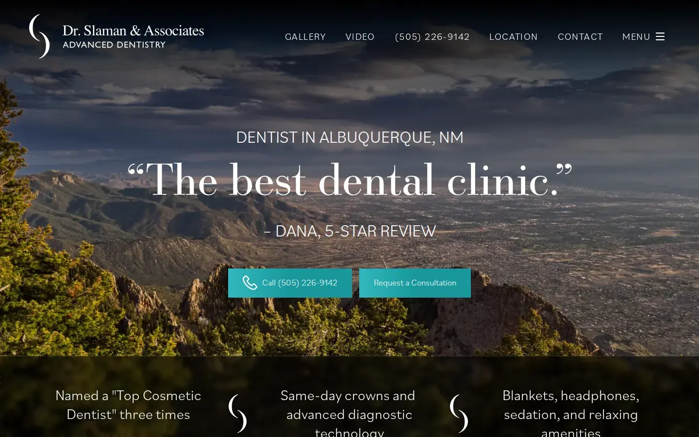Homepage preview of Dr. James Slaman DDS, PC