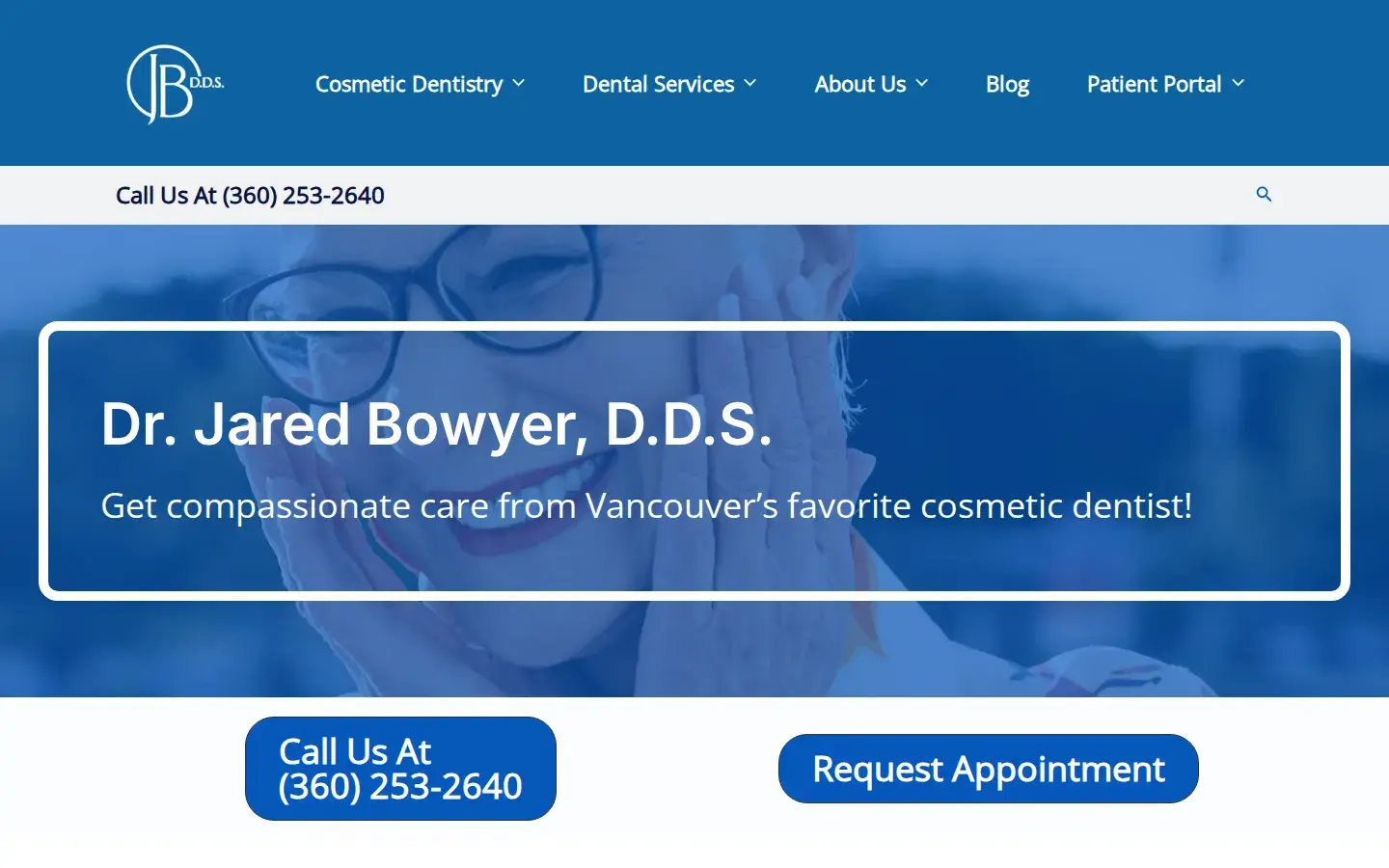 Homepage preview of Dr. Jared Bowyer DDS Dental Clinic