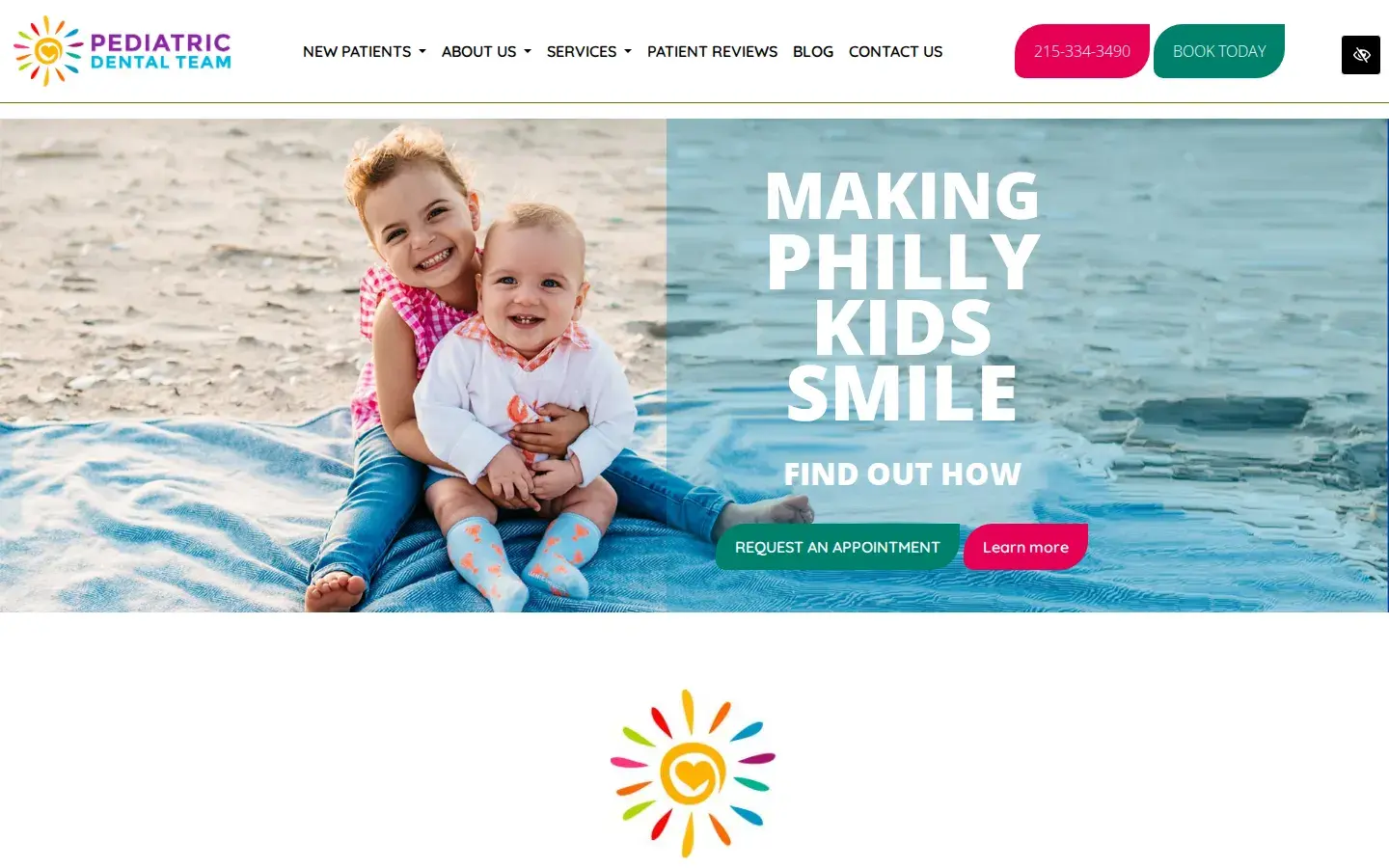 Homepage preview of Dr. John’s Pediatric Dental Team