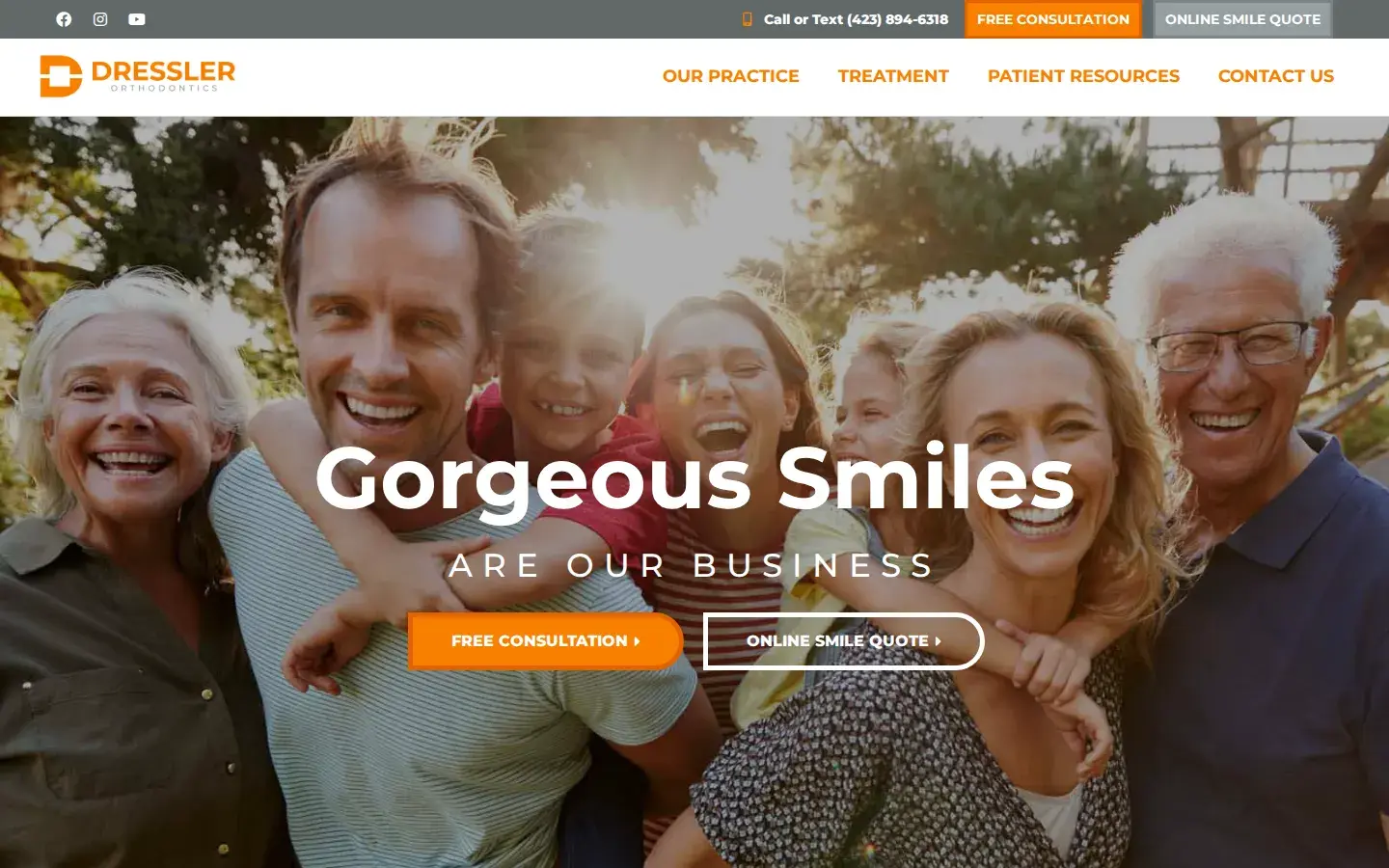 Homepage preview of Dr. Keith B. Dressler