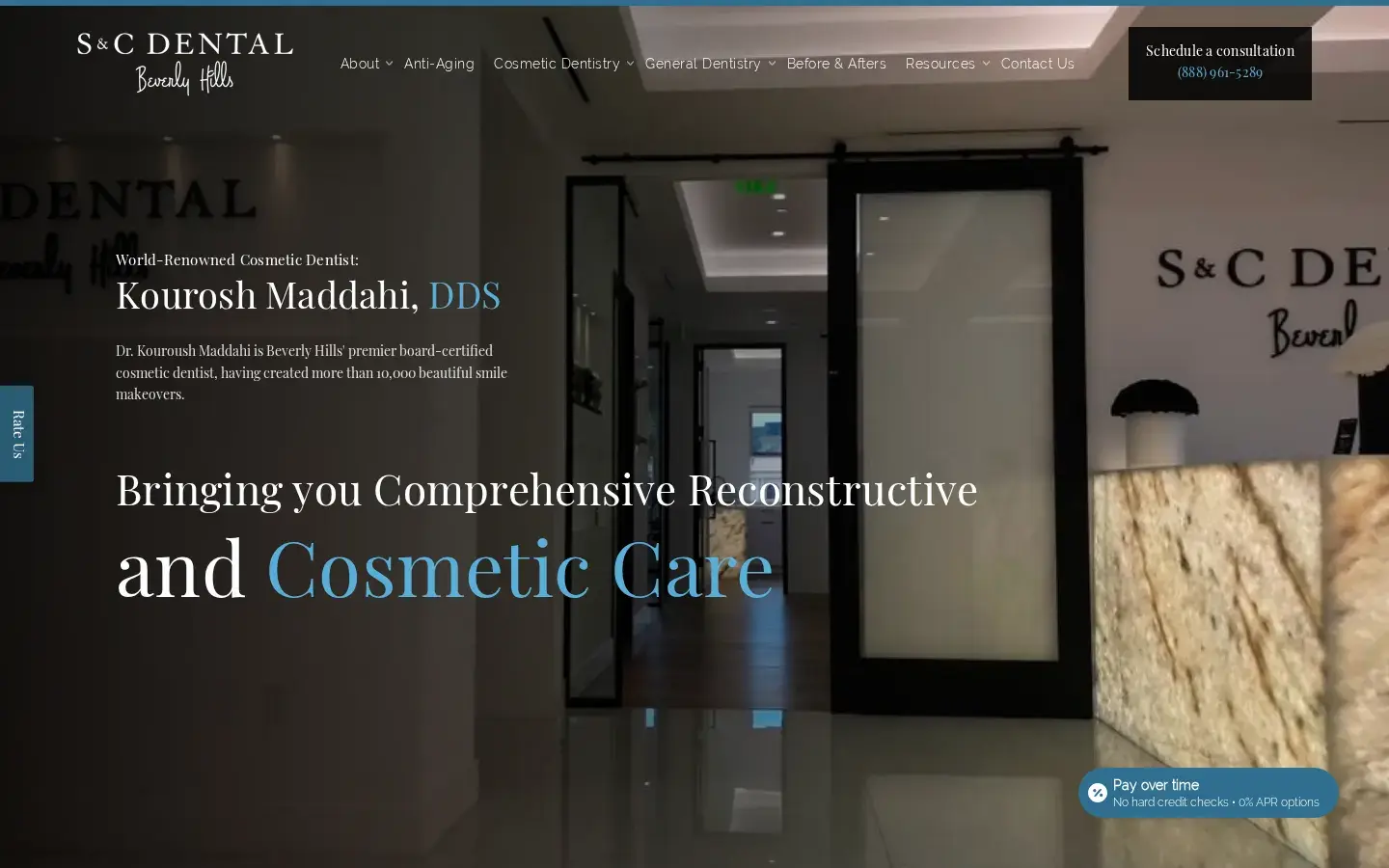 Homepage preview of Dr. Kourosh Maddahi