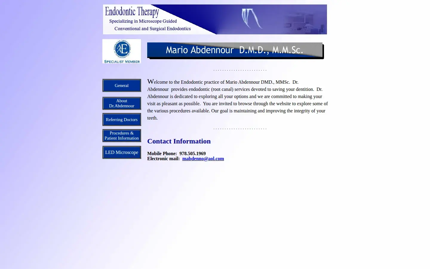 Homepage preview of Dr. Mario Abdennour