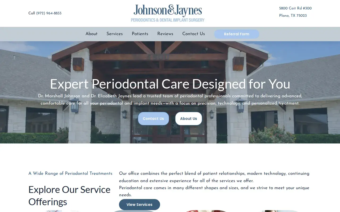 Homepage preview of Dr. Marshall V. Johnson, DDS