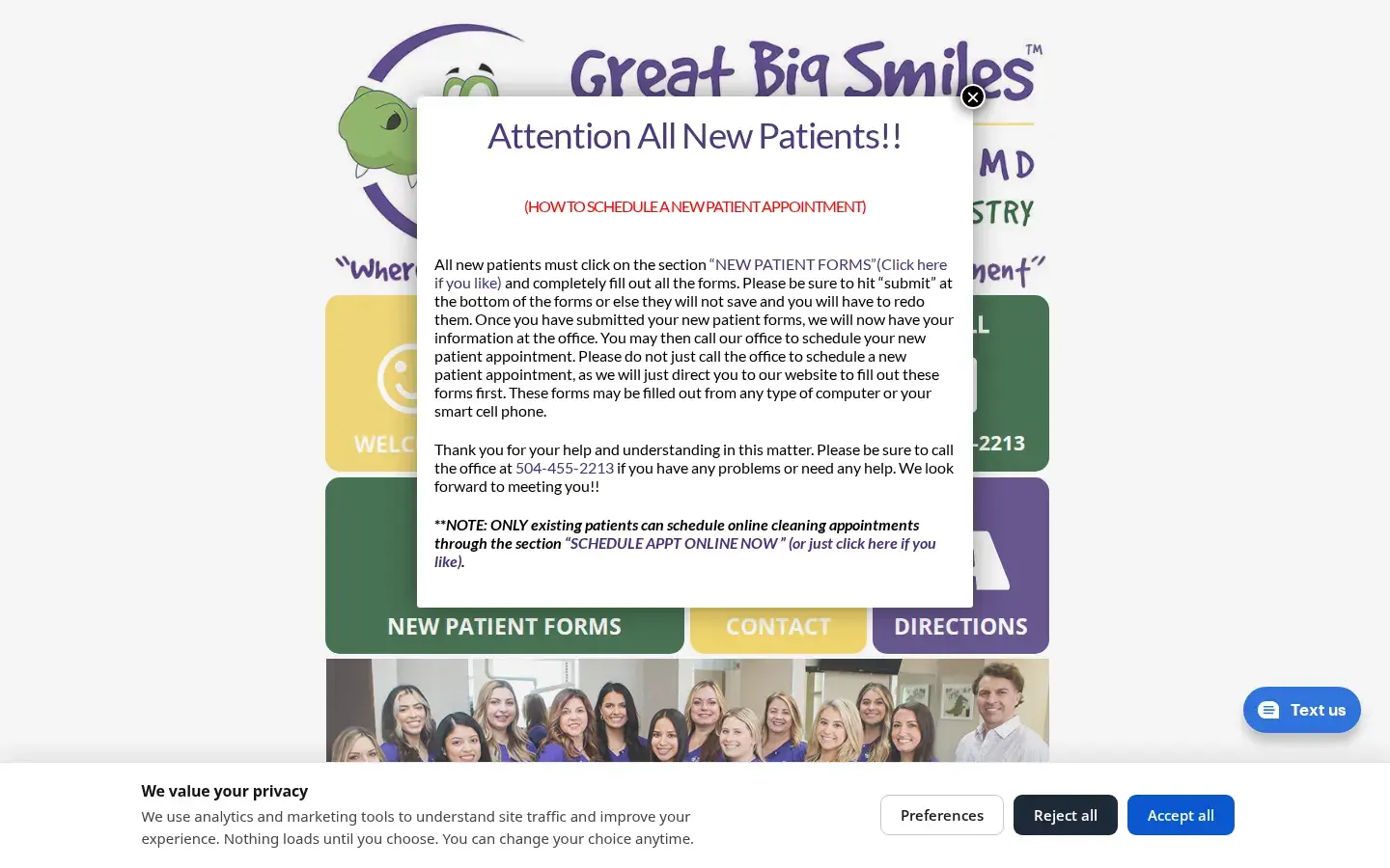 Homepage preview of Dr. Nathan A. Burns, DMD