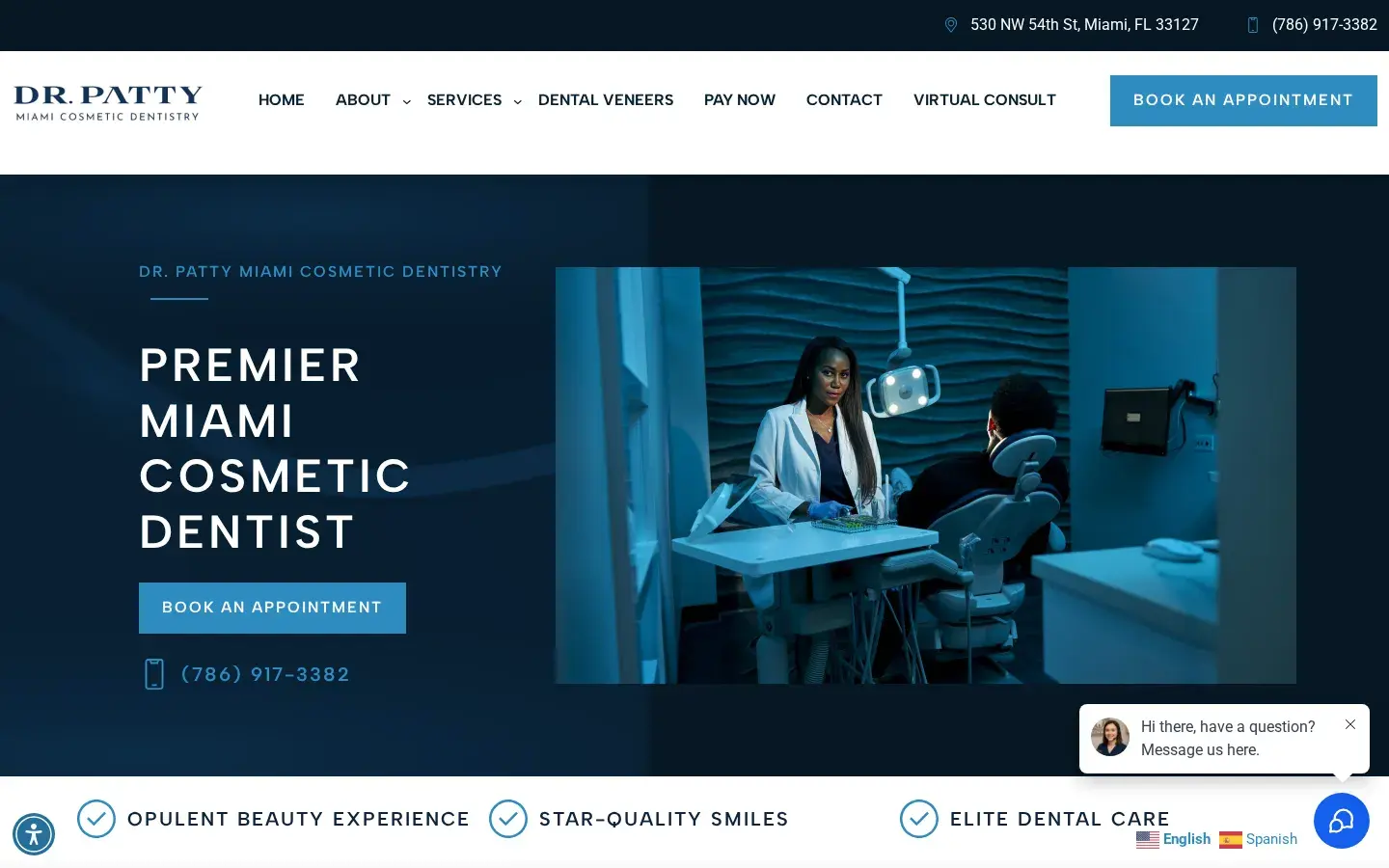 Homepage preview of Dr. Patty’s Dental Boutique