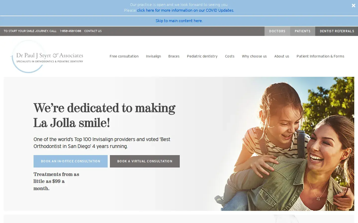 Homepage preview of Dr. Paul J. Styrt, Orthodontics & Pediatric Dentistry