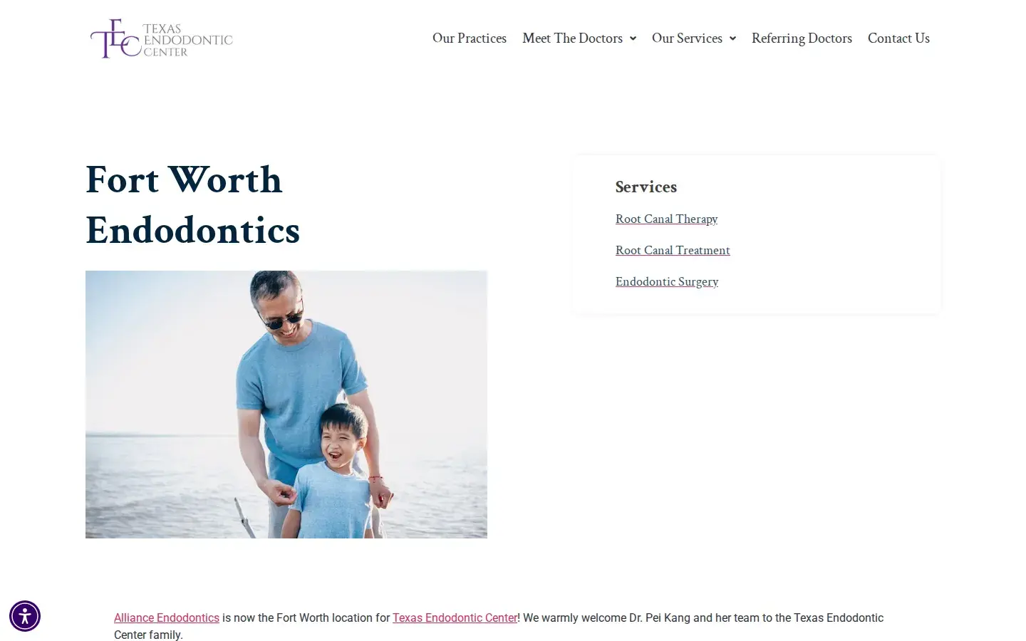 Homepage preview of Dr. Pei Kang – Alliance Endodontics