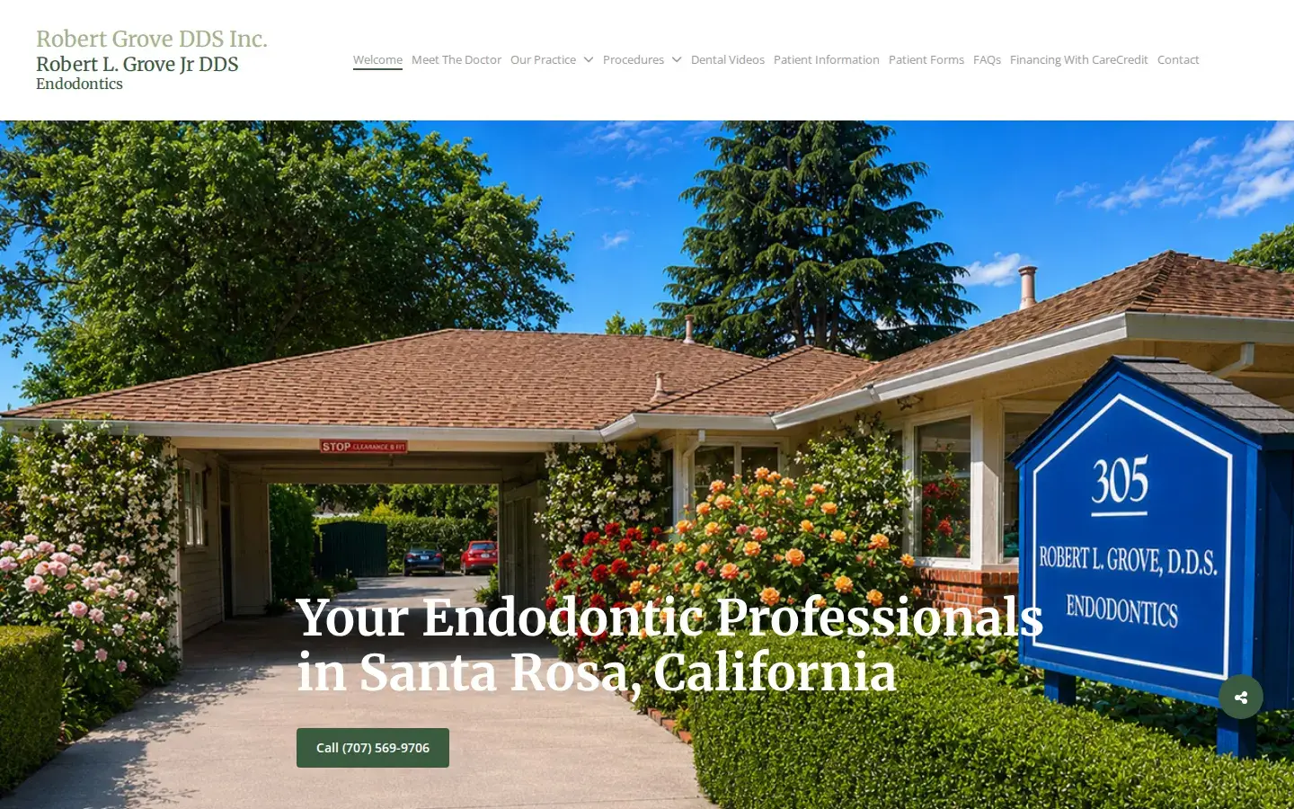 Homepage preview of Dr. Robert L. Grove Jr