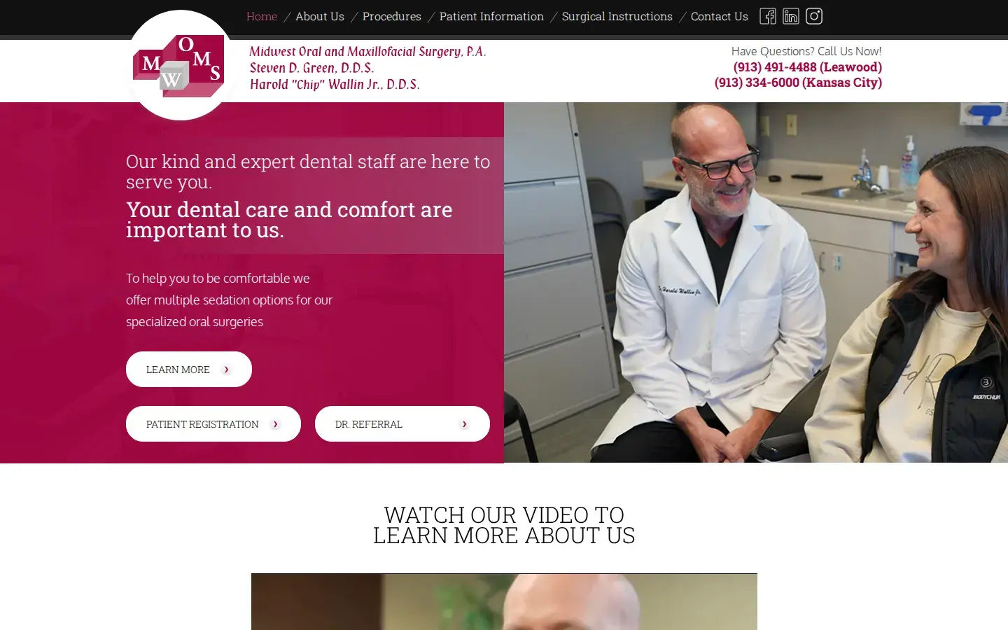 Homepage preview of Dr. Steven D. Green, DDS