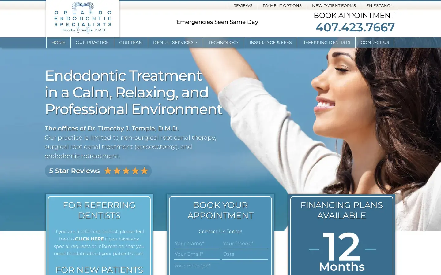Homepage preview of Dr. Timothy Temple, DMD