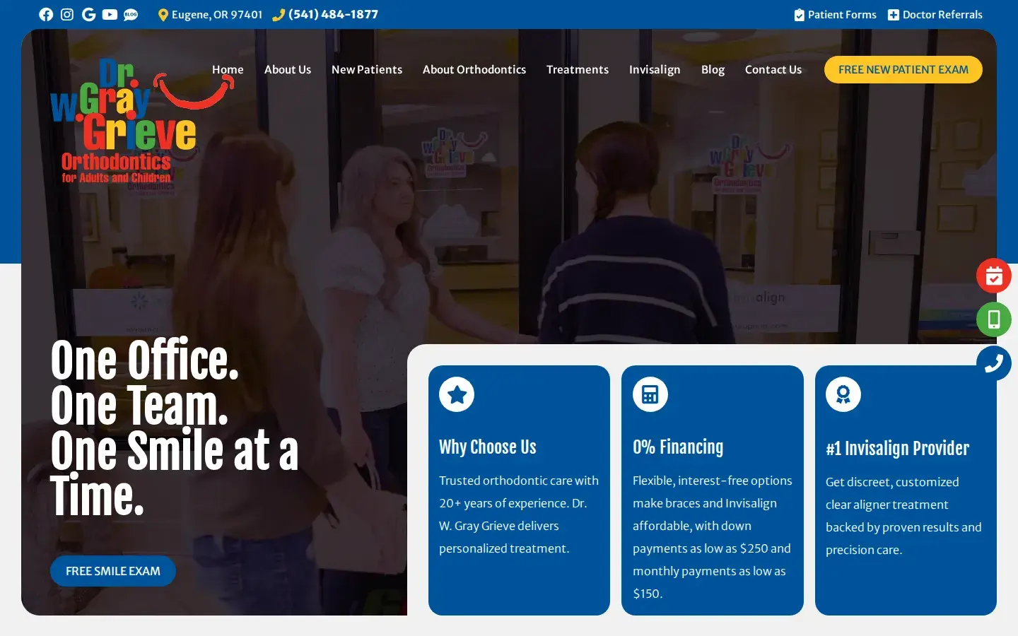 Homepage preview of Dr. W. Gray Grieve Ortho.