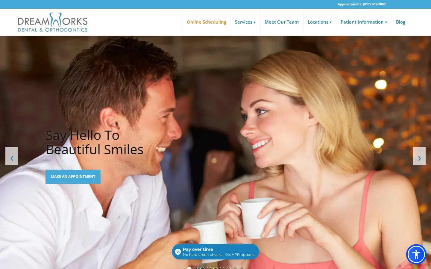 Homepage preview of Dreamworks Dental and Orthodontics