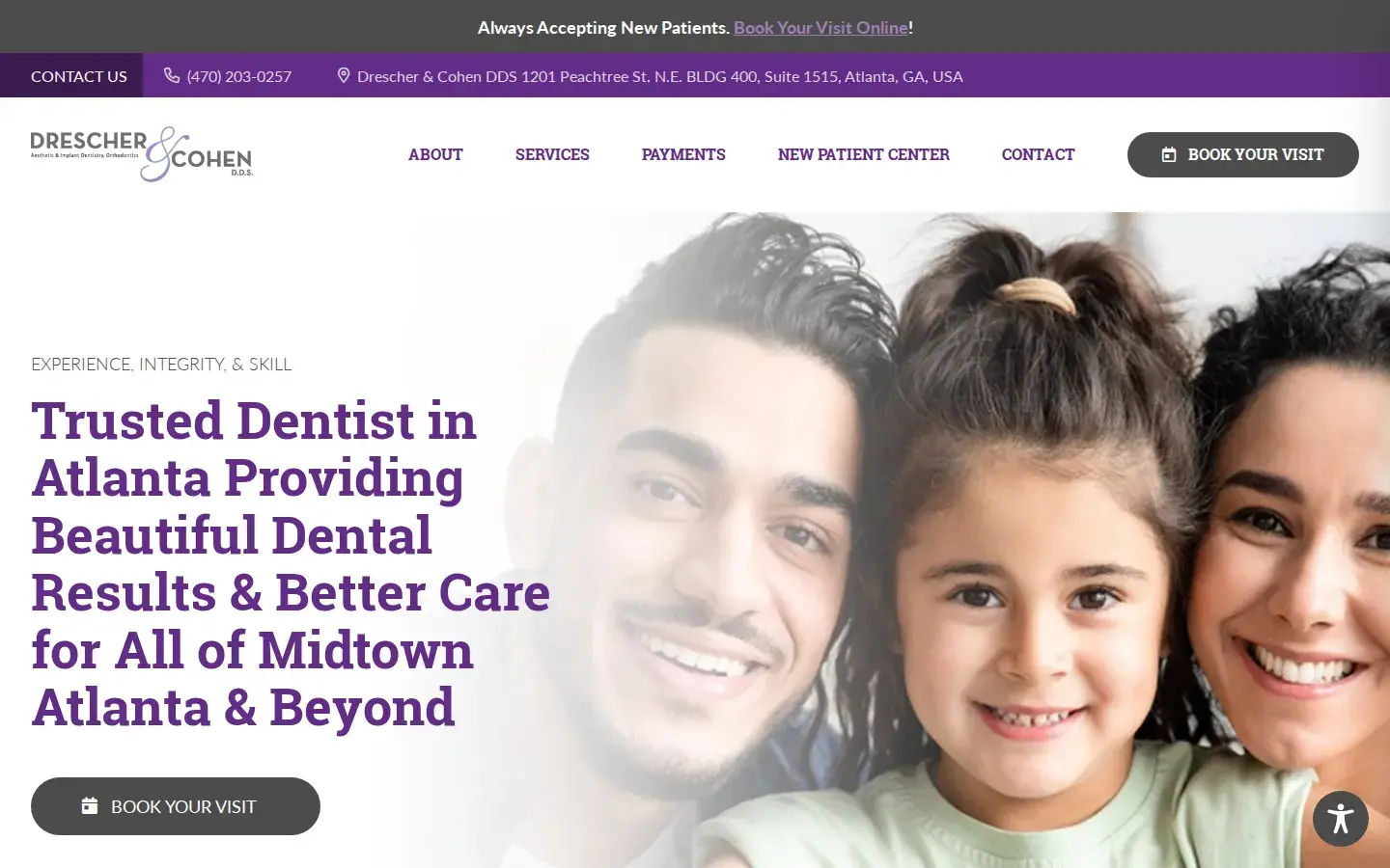 Homepage preview of Drescher & Cohen DDS
